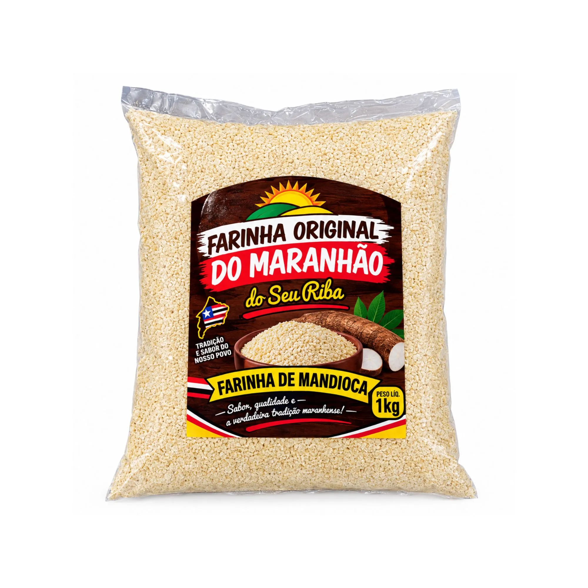 Farinha de Mandioca Branca - Farinha do Riba